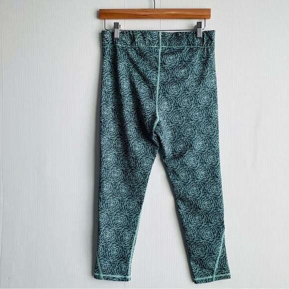 Ivory Ella floral patterned yoga pants size large blue and green flower print - Picture 6 of 11
